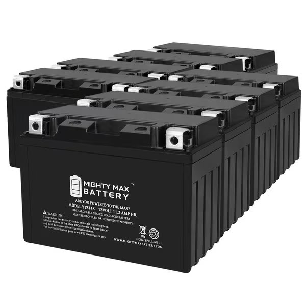 YTZ14S 12V 11.2AH Replacement Battery compatible with Yamaha V MAX 1700 VMX17ECGY 14 - 8PK, Mighty Max Battery, Mfr#: MAX4032929